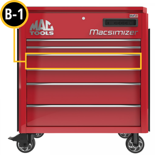 Macsimizer® 6-Drawer Utility Cart Drawer B-1