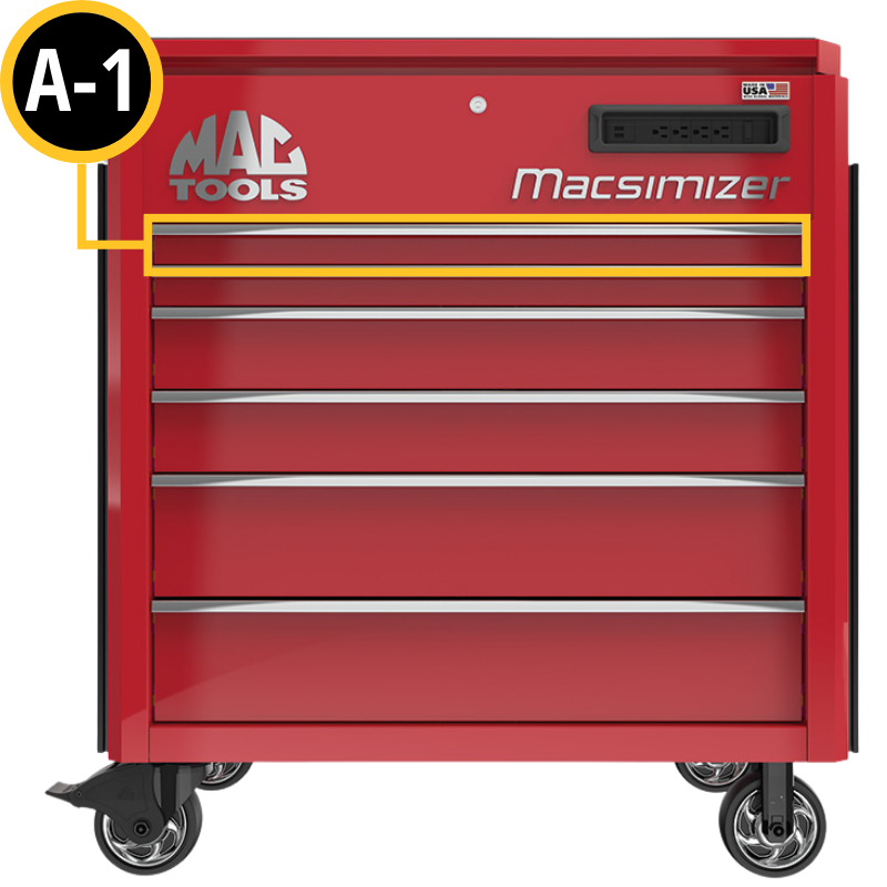 売れ筋商品 6-Drawer Macsimizer® Utility Customize - B1 Drawer - Cart 小物